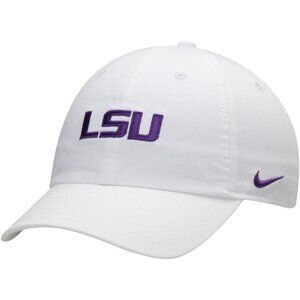 Nike White LSU Tigers Heritage 86 Logo Performance Adjustable Hat